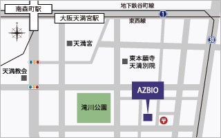 大阪所在地地図